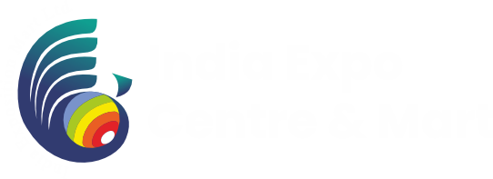 India Expo Centre & Mart White Logo