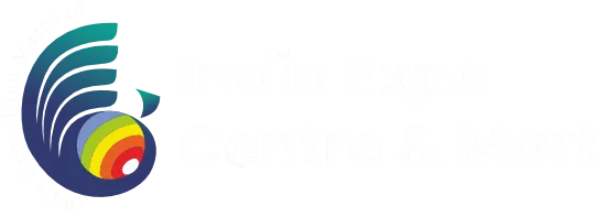India Expo Centre & Mart White Logo